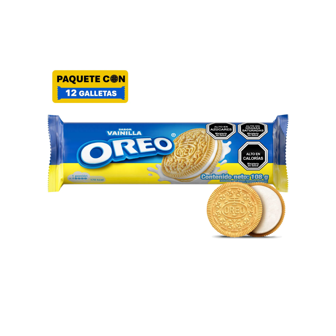 Galletas Oreo Vainilla, 108g