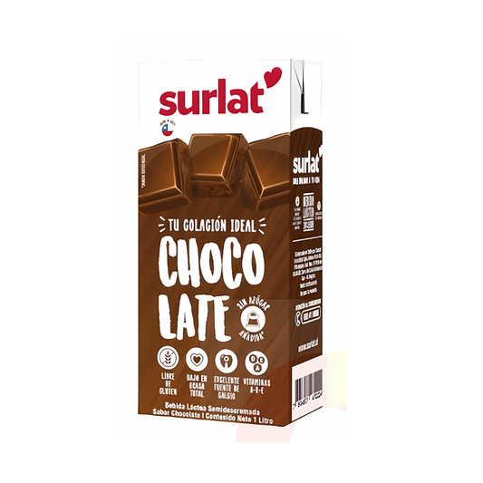 Bebida Lactea Sabor Chocolate Surlat, 1L