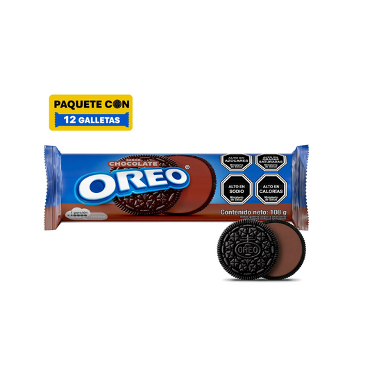 Galletas Oreo Chocolate, 108g