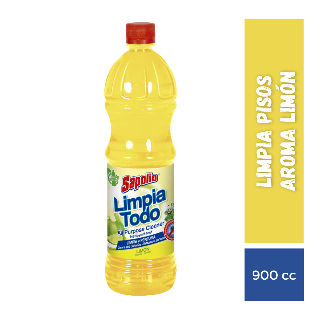 Limpia Pisos Aroma Limón Sapolio, 900cc