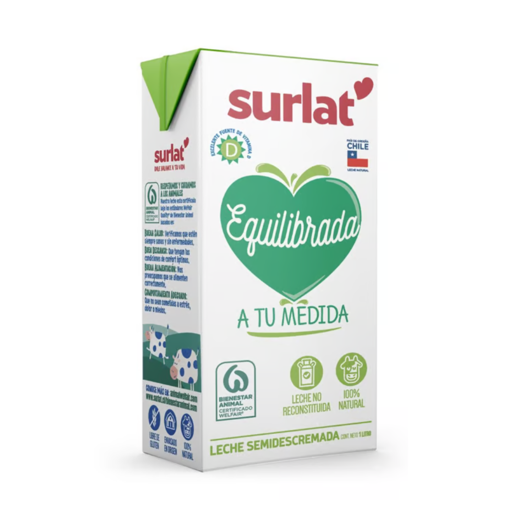 Leche semidescremada