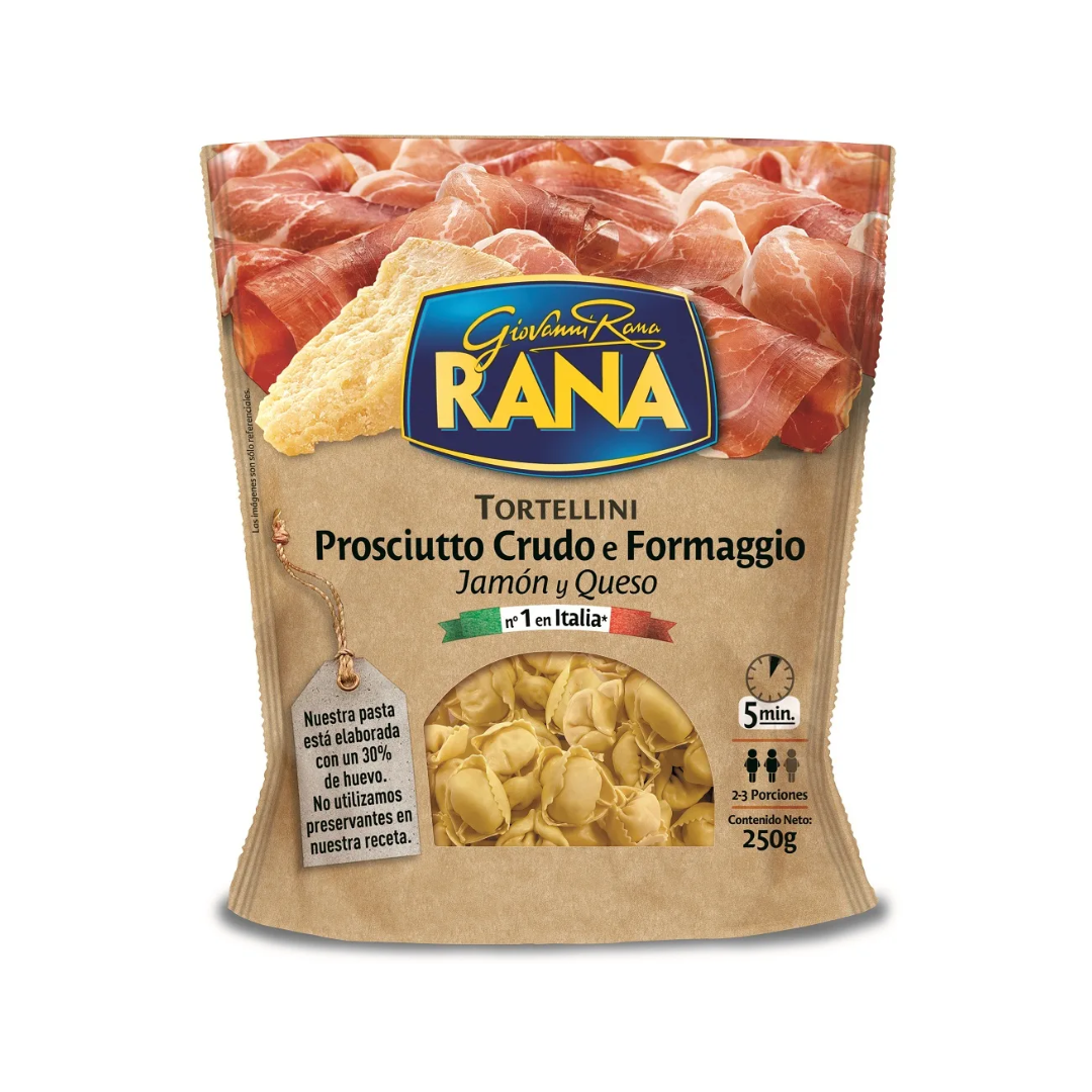 Tortellini Jamón Queso Rana, 250g