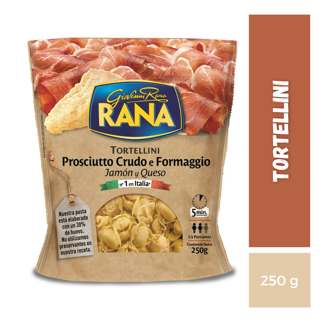 Tortellini Jamón Queso Rana, 250g