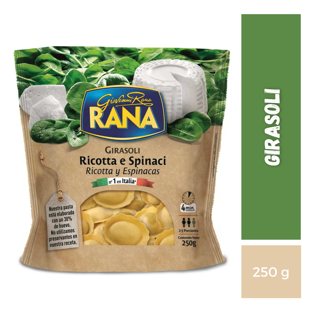 Girasoli Ricotta Espinaca Rana, 250g