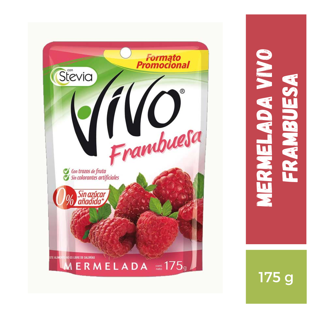 Mermelada Frambuesa Vivo, 175g