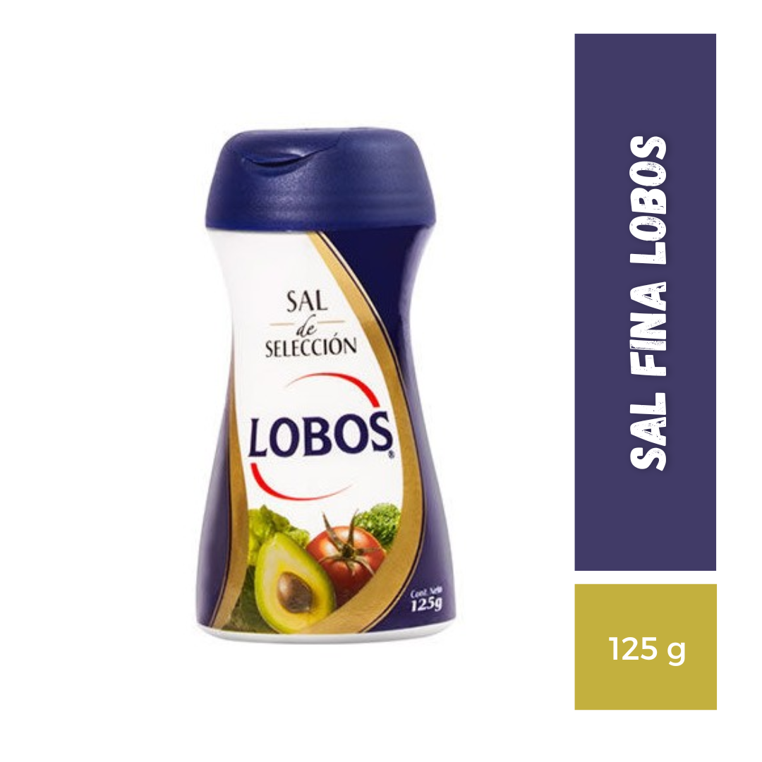 Salero sal fina lobos
