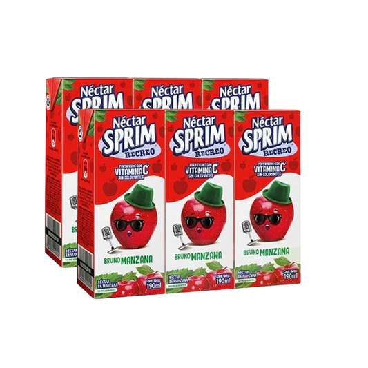 Jugo Sprim Manzana, Pack 6