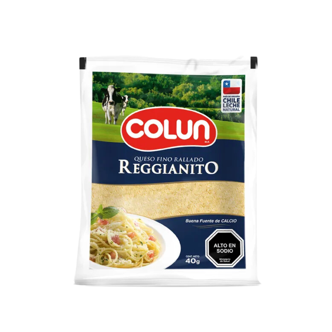 Queso Rallado Reggianito Colun, 40g