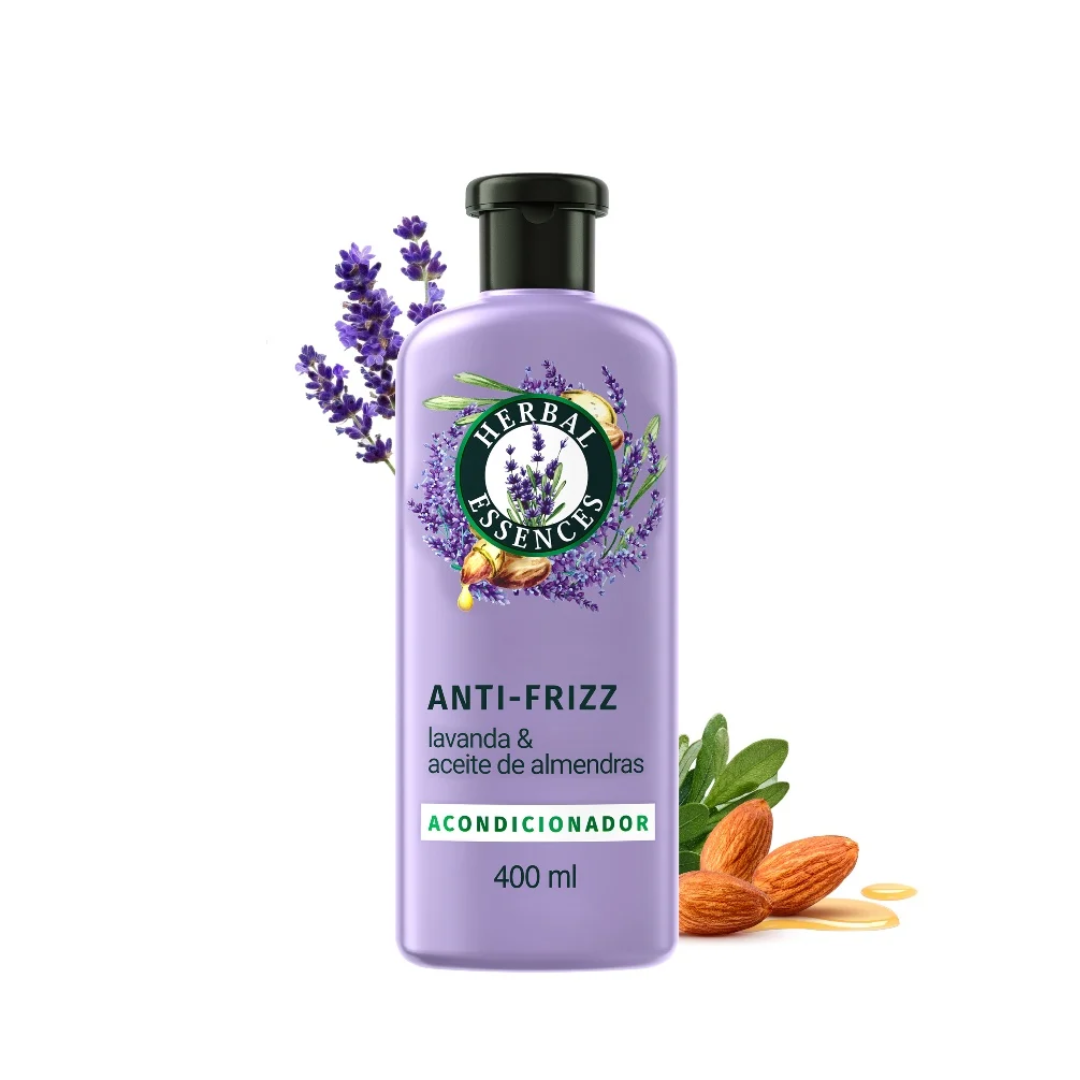 Acondicionador Lavanda y aceite de almendras Herbal Essences, 400ml