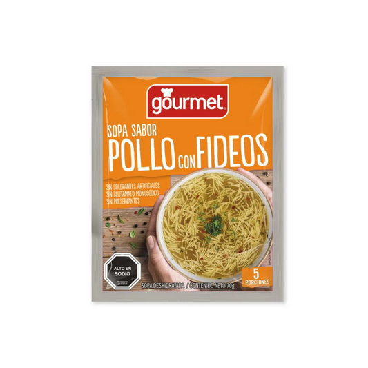 Sopa Sabor Pollo Con Fideos Gourmet, 70g