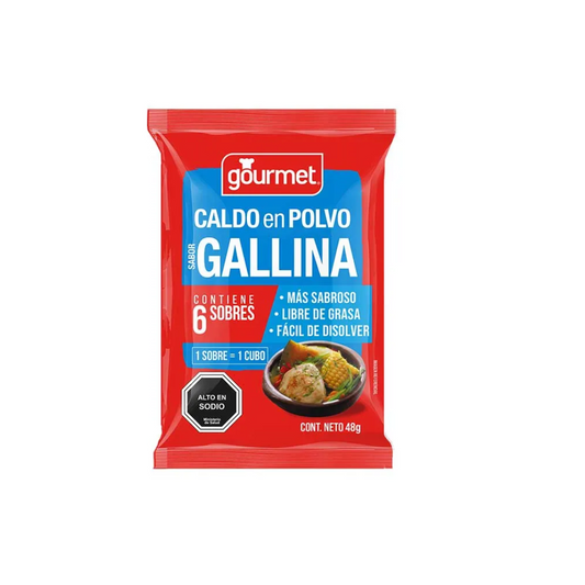 Caldo En Polvo Sabor Gallina Gourmet, 48g