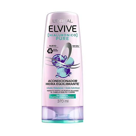 Acondicionador ELVIVE Hialuronico Pure, 370ml