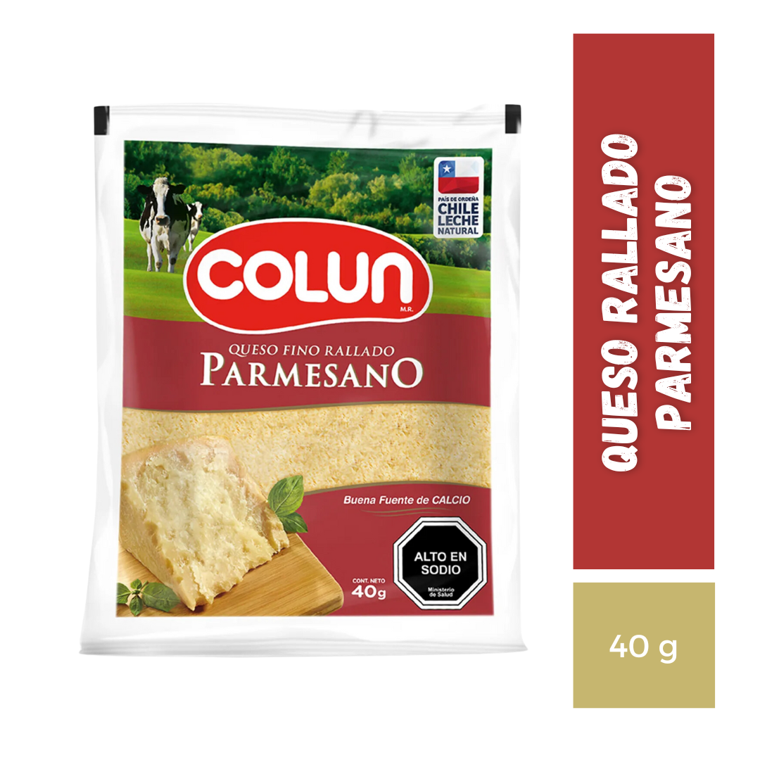 Queso Rallado Parmesano Colun, 40g