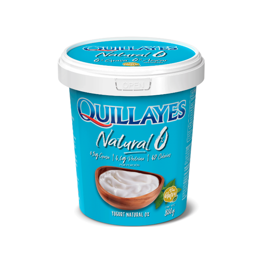 Yogurt Quillayes Natural Light, 800g