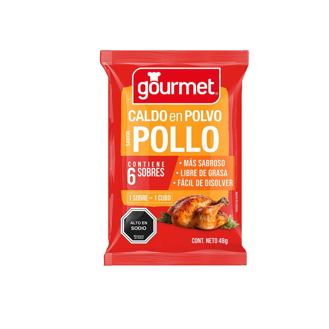 Caldo En Polvo Sabor Pollo Gourmet, 48g