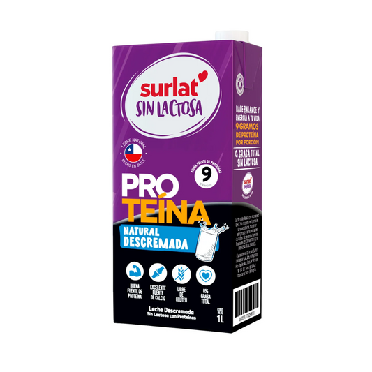 Leche Descremada Sin Lactosa Protein Surlat, 1L