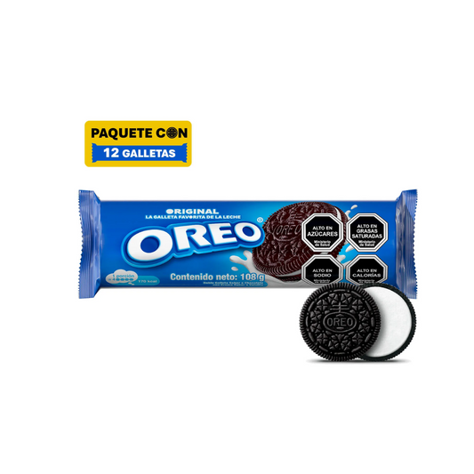 Galletas Oreo Originales, 108g