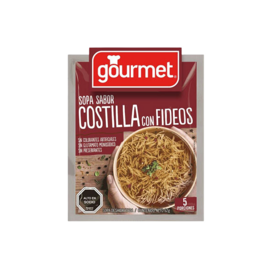Sopa Sabor Costilla Con Fideos Gourmet, 62g