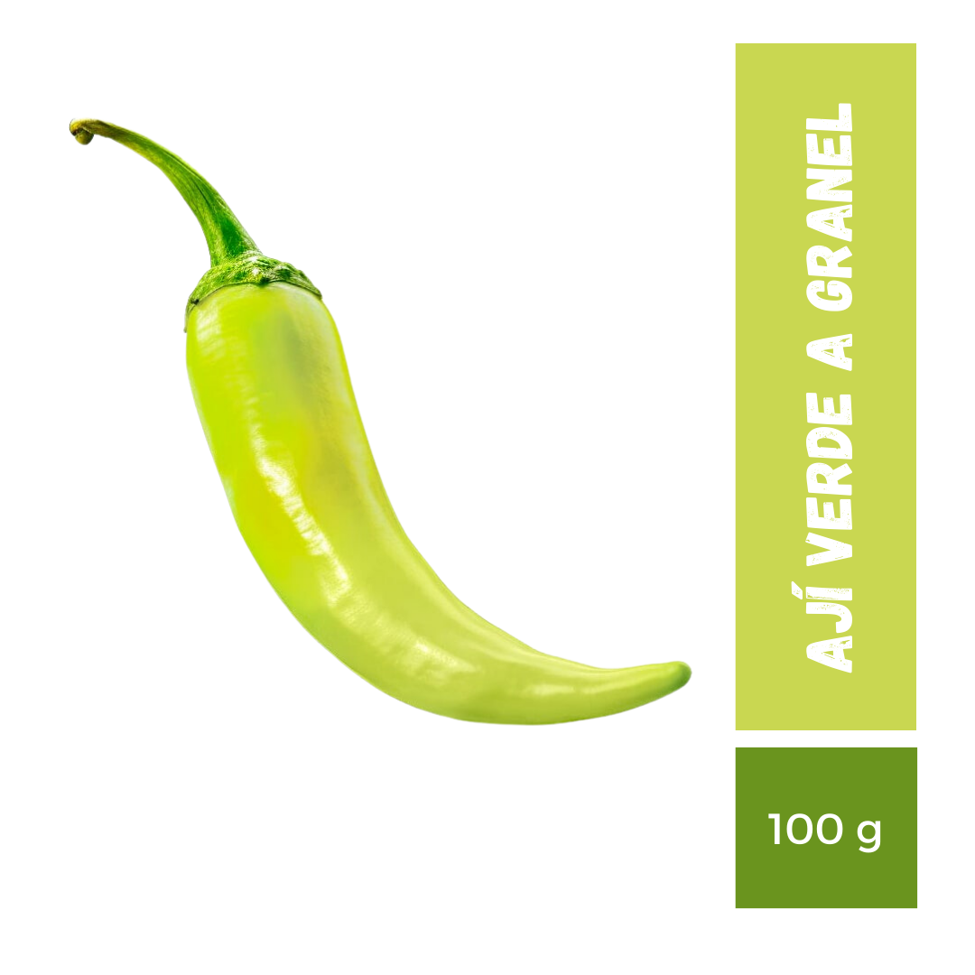 Aji Verde a Granel, 100g (1-2 un aprox)