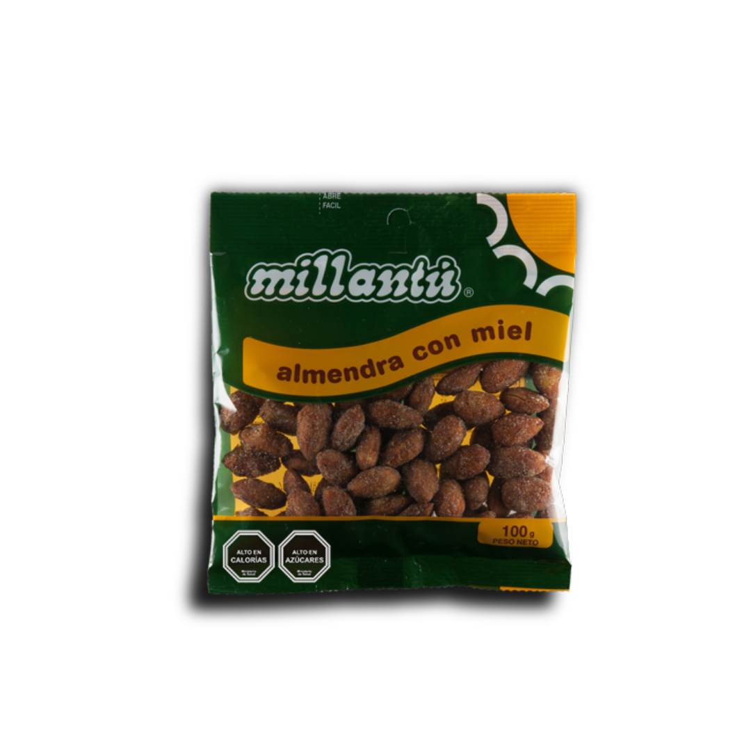 Almendras Con Miel Millantu, 100g