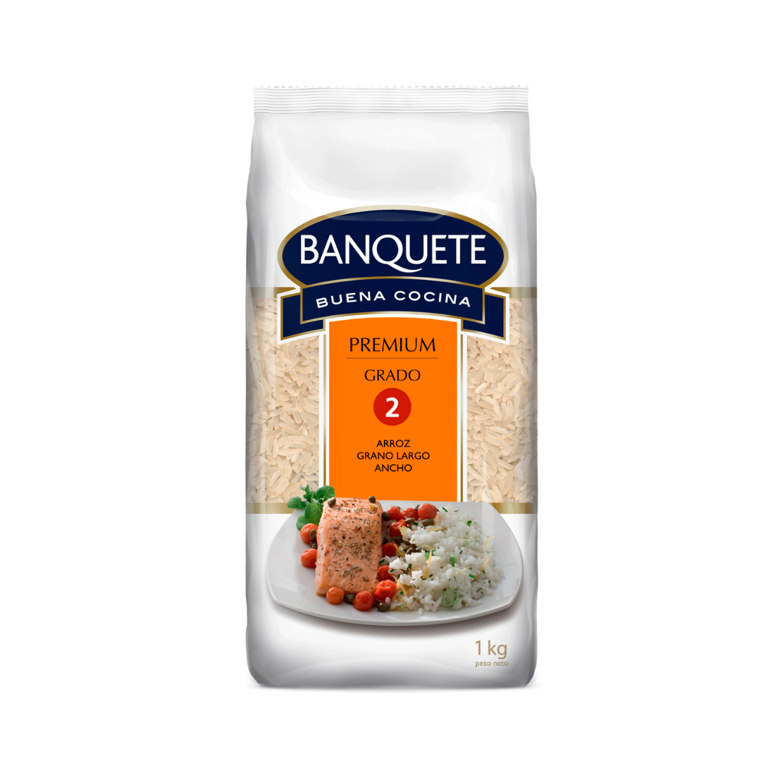 Arroz Premium Grado 2 Banquete, 1Kg