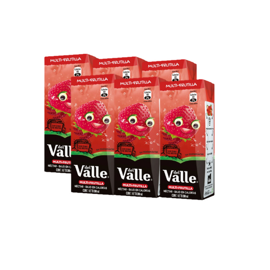 Jugo Multifrutilla Del Valle pack 6