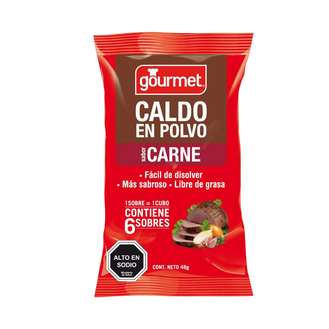 Caldo En Polvo Sabor Carne Gourmet, 48g