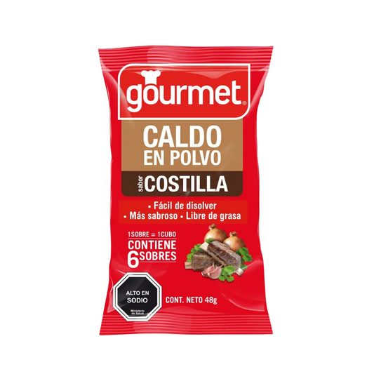 Caldo En Polvo Sabor Costilla Gourmet, 48g