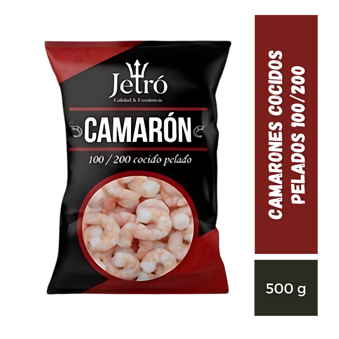 Camarón 100/200 cocido pelado 500g