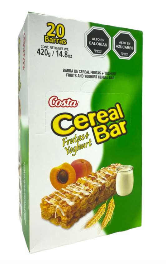 Cereal Bar Frutas + Yoghurt Costa, 20u