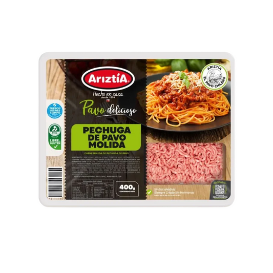 Carne Molida De Pechuga De Pavo Ariztia, 400g