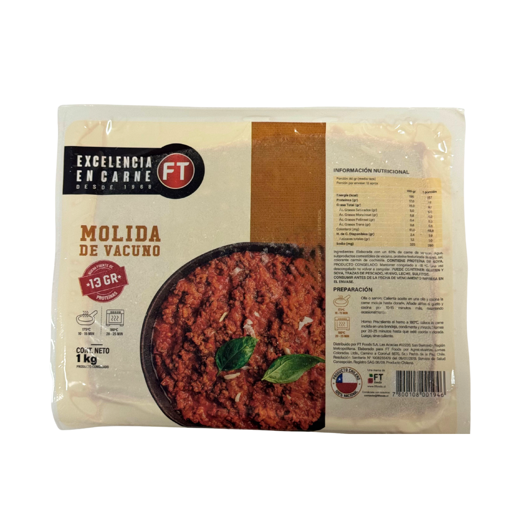 Molida de vacuno, 1kg