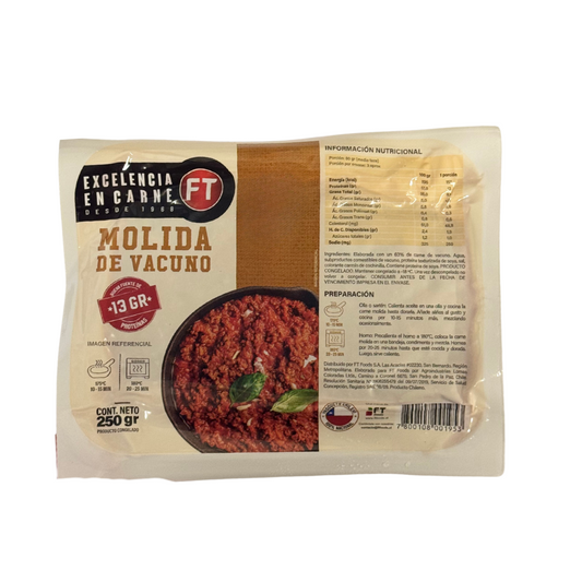 Molida de vacuno, 250g