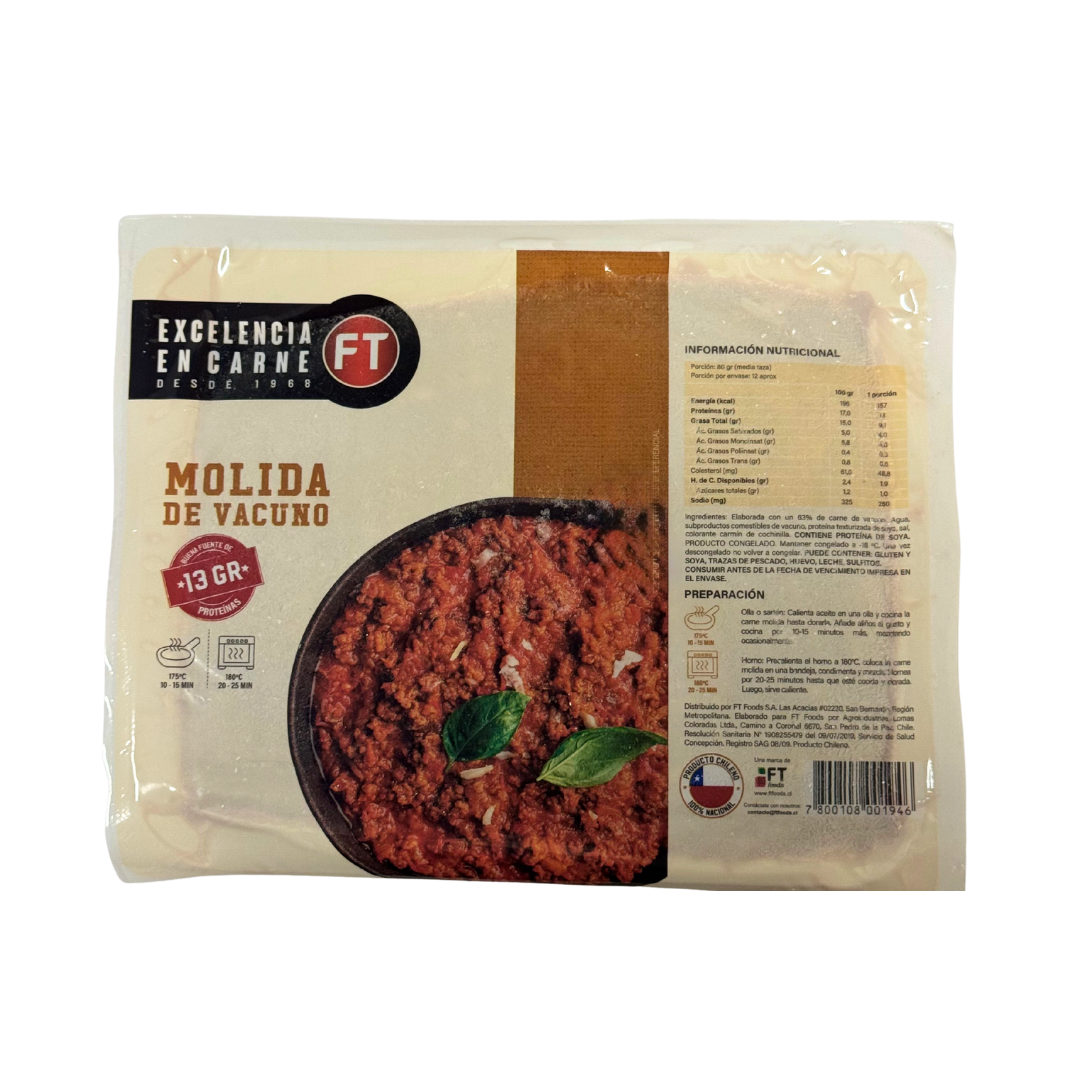 Molida de Vacuno, 500g
