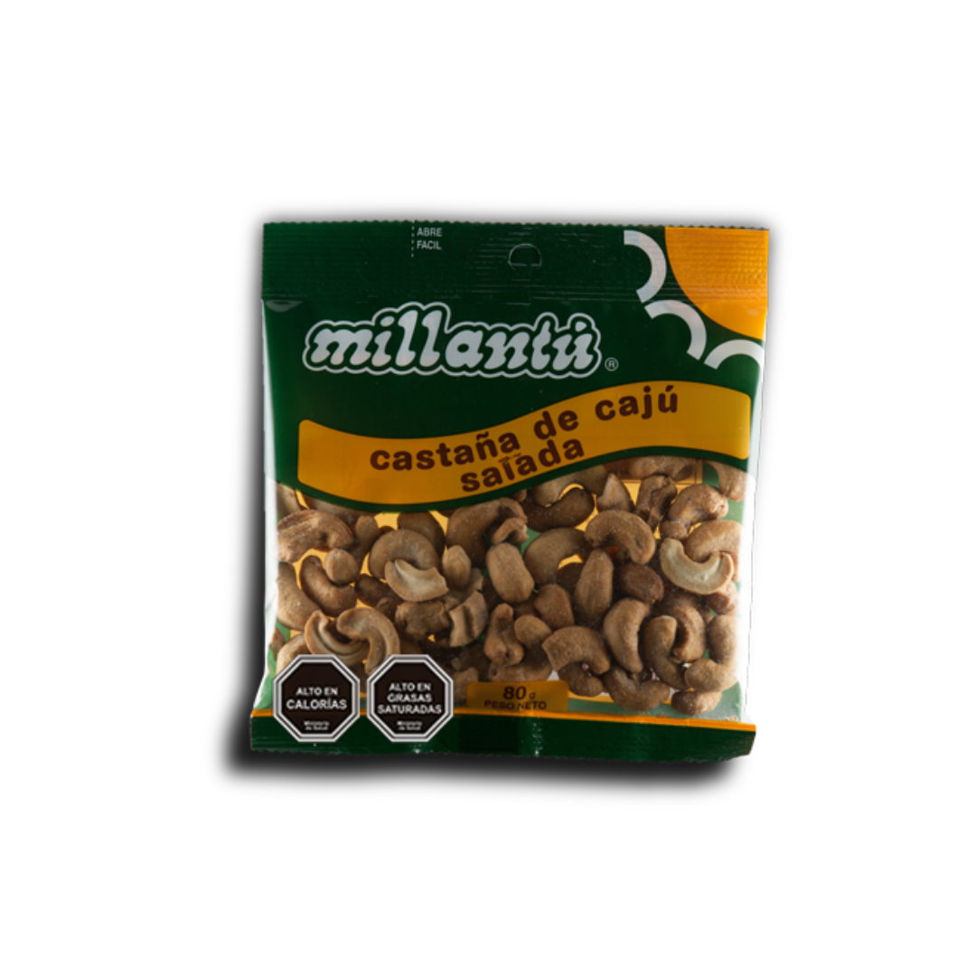 Castaña De Cajú Salada Millantu, 80g