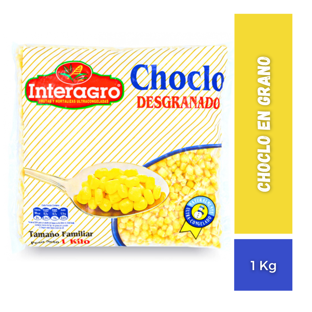Choclo en Grano Congelado, 1kg