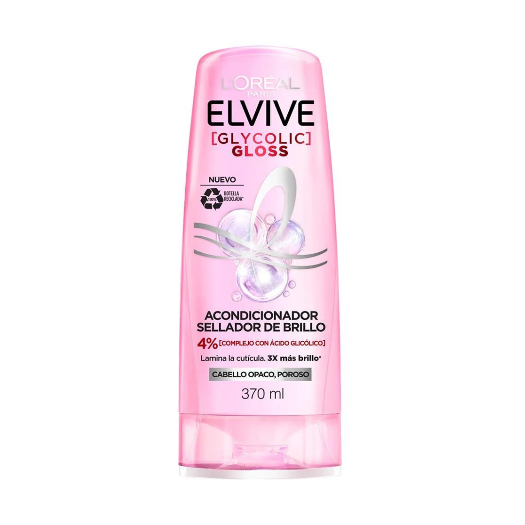 Acondicionador Elvive Glycolic Gloss, 370ml