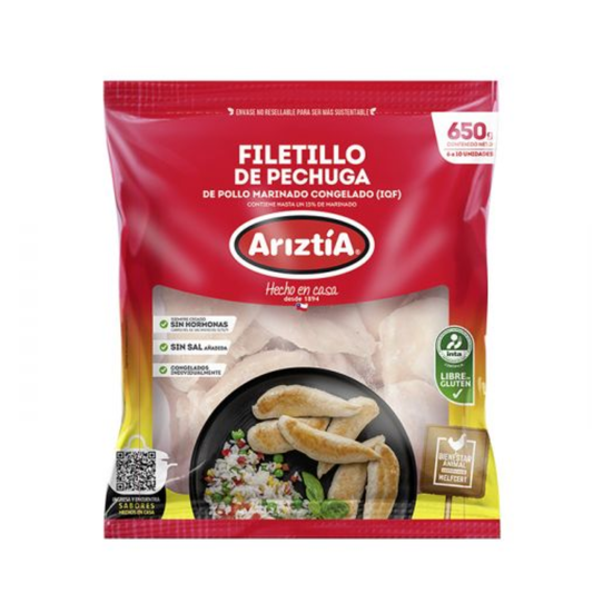 Filetitos De Pollo Ariztia, 650g