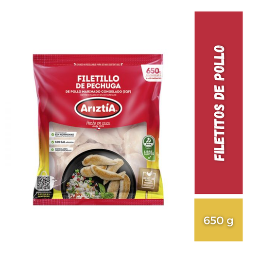 Filetitos De Pollo Ariztia, 650g