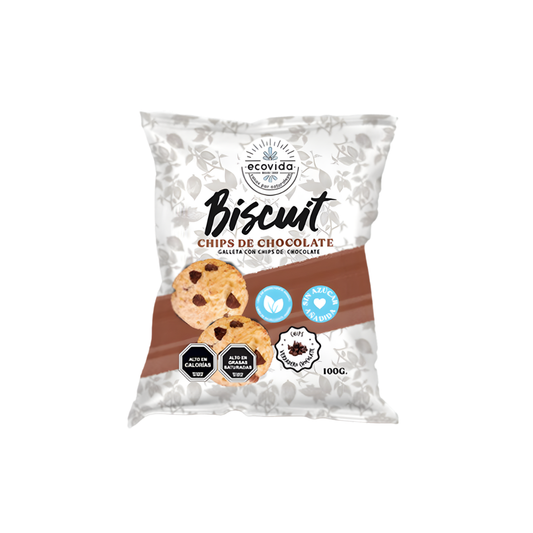 Galletas Biscuit Chips Chocolate EcoVida, 100g