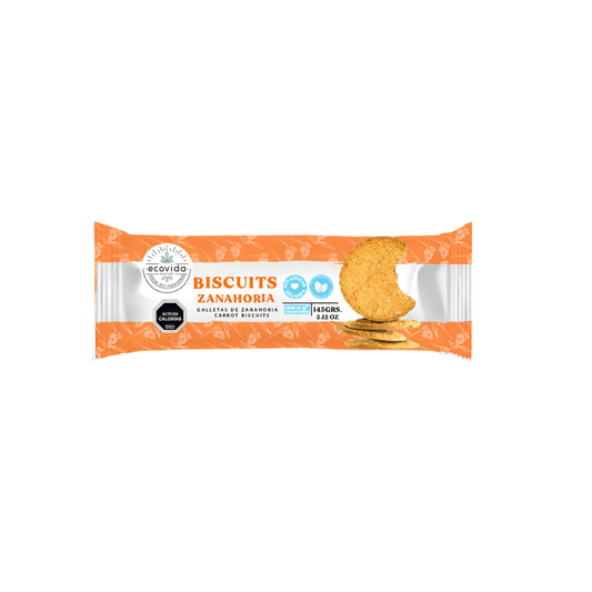 Galletas Biscuit Zanahoria EcoVida, 145g