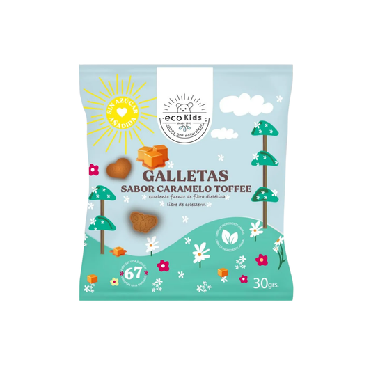 Galletas Caramelo Toffee EcoKids, 30g