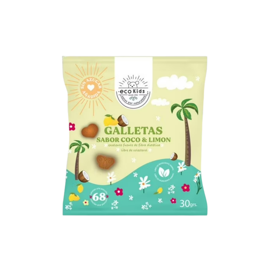 Galletas Coco Limon EcoKids, 30g