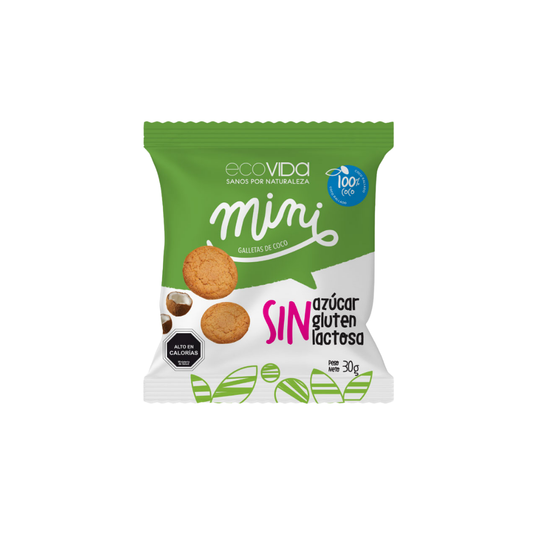 Galletas Mini Sin Gluten Coco EcoVida, 30g