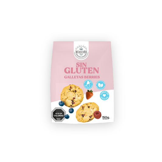 Galletas Sin Gluten Berries EcoVida, 150g
