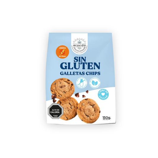 Galletas Sin Gluten Chips Chocolate EcoVida, 150g