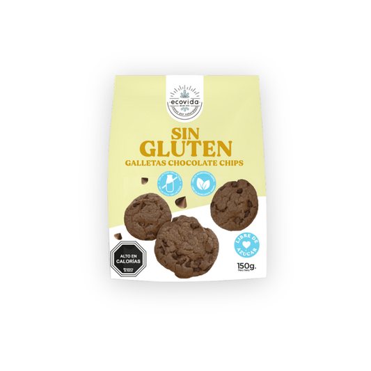 Galletas Sin Gluten Chocolate Chips EcoVida, 150g