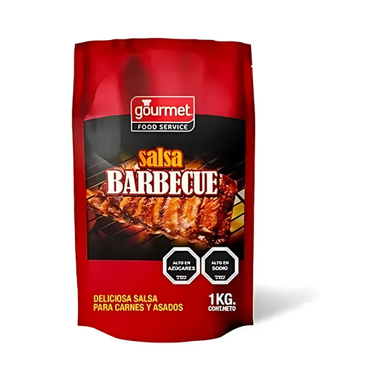 Salsa BBQ Gourmet bolsa, 1Kg