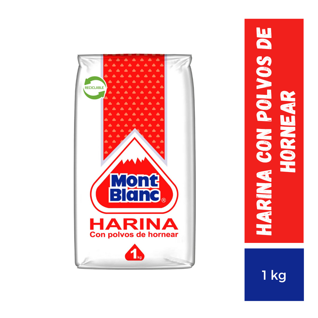 Harina Con Polvos de Hornear, 1Kg