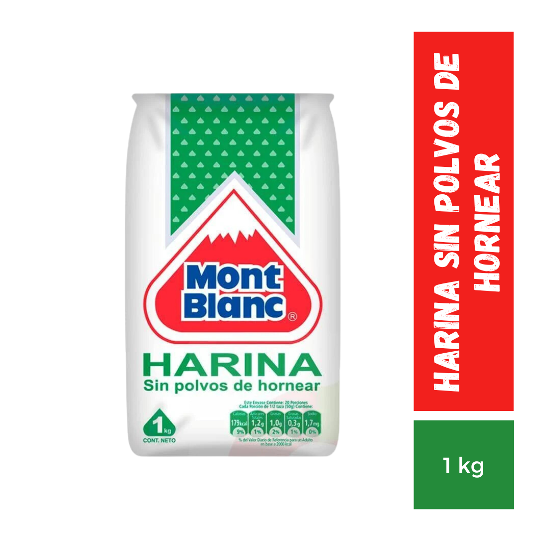 Harina Sin Polvos de Hornear, 1Kg